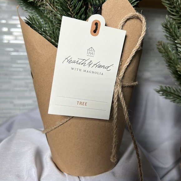 Hearth And Hand With Magnolia 22" Faux Pine Christmas Tree Craft Paper Planter - Picture 3 of 6